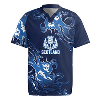 Custom Scotland Rugby Pride Rugby Jersey Thistle Flame Fire Style
