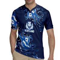 Custom Scotland Rugby Pride Rugby Jersey Thistle Flame Fire Style