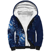 Custom Scotland Rugby Pride Sherpa Hoodie Thistle Flame Fire Style