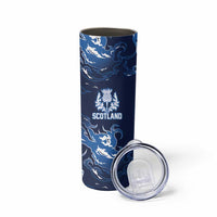 Custom Scotland Rugby Pride Skinny Tumbler Thistle Flame Fire Style