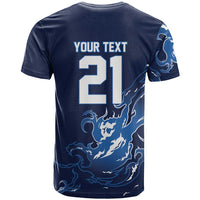 Custom Scotland Rugby Pride T Shirt Thistle Flame Fire Style