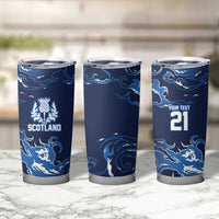 Custom Scotland Rugby Pride Tumbler Cup Thistle Flame Fire Style