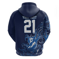 Custom Scotland Rugby Pride Zip Hoodie Thistle Flame Fire Style