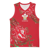 Custom Wales Rugby Pride Basketball Jersey Cymru Three feathers Flame Fire Style