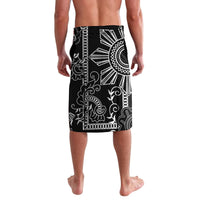 Filipino Sun Tribal Tattoo Lavalava Philippines Inspired Barong Simple Black - Wonder Print Shop