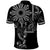 Filipino Sun Tribal Tattoo Polo Shirt Philippines Inspired Barong Simple Black - Wonder Print Shop