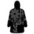 Filipino Sun Tribal Tattoo Wearable Blanket Hoodie Philippines Inspired Barong Simple Black - Wonder Print Shop