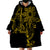 Filipino Sun Tribal Tattoo Wearable Blanket Hoodie Philippines Inspired Barong Simple Gold - Wonder Print Shop