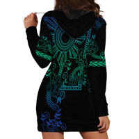 Filipino Sun Tribal Tattoo Hoodie Dress Philippines Inspired Barong Blue Art - Wonder Print Shop