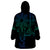 Filipino Sun Tribal Tattoo Wearable Blanket Hoodie Philippines Inspired Barong Blue Art - Wonder Print Shop