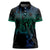 Filipino Sun Tribal Tattoo Women Polo Shirt Philippines Inspired Barong Blue Art - Wonder Print Shop