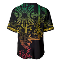 Filipino Sun Tribal Tattoo Baseball Jersey Philippines Inspired Barong Reggae Art LT9 - Wonder Print Shop