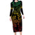Filipino Sun Tribal Tattoo Family Matching Long Sleeve Bodycon Dress and Hawaiian Shirt Philippines Inspired Barong Reggae Art LT9 - Wonder Print Shop
