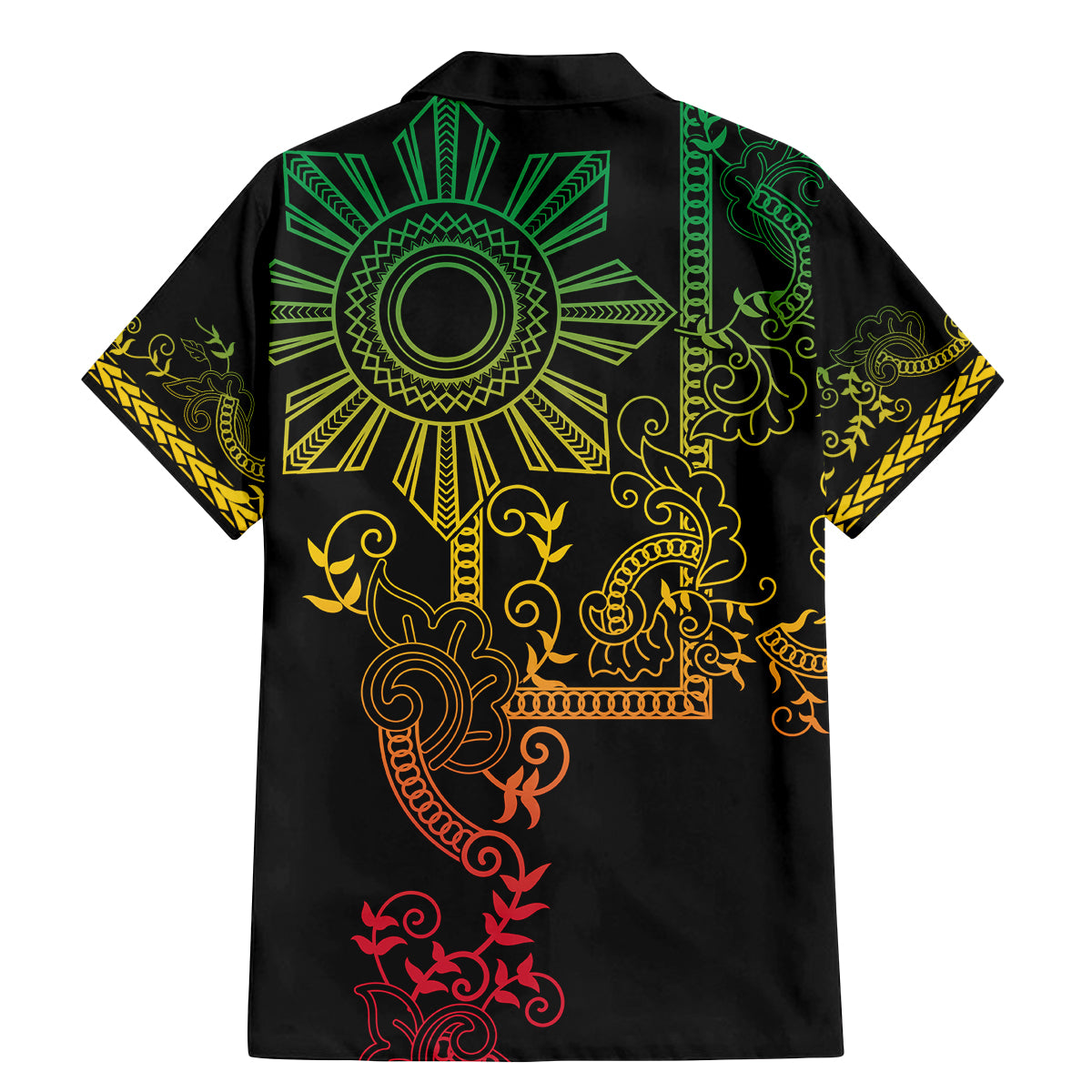 Filipino Sun Tribal Tattoo Family Matching Mermaid Dress and Hawaiian Shirt Philippines Inspired Barong Reggae Art LT9 - Wonder Print Shop