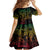Filipino Sun Tribal Tattoo Family Matching Off Shoulder Maxi Dress and Hawaiian Shirt Philippines Inspired Barong Reggae Art LT9 - Wonder Print Shop