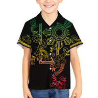 Filipino Sun Tribal Tattoo Hawaiian Shirt Philippines Inspired Barong Reggae Art - Wonder Print Shop