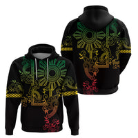 Filipino Sun Tribal Tattoo Hoodie Philippines Inspired Barong Reggae Art - Wonder Print Shop