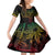 Filipino Sun Tribal Tattoo Kid Short Sleeve Dress Philippines Inspired Barong Reggae Art - Wonder Print Shop