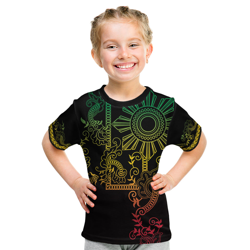 Filipino Sun Tribal Tattoo Kid T Shirt Philippines Inspired Barong Reggae Art - Wonder Print Shop