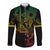 Filipino Sun Tribal Tattoo Long Sleeve Button Shirt Philippines Inspired Barong Reggae Art - Wonder Print Shop