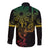 Filipino Sun Tribal Tattoo Long Sleeve Button Shirt Philippines Inspired Barong Reggae Art - Wonder Print Shop