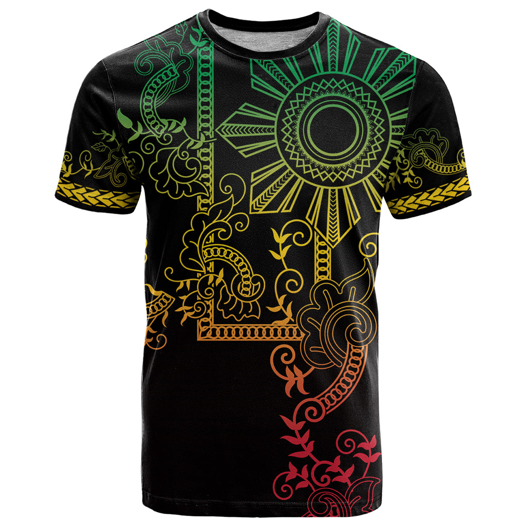 Filipino Sun Tribal Tattoo T Shirt Philippines Inspired Barong Reggae Art - Wonder Print Shop