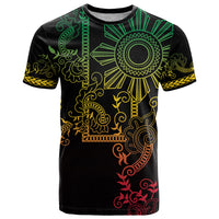 Filipino Sun Tribal Tattoo T Shirt Philippines Inspired Barong Reggae Art - Wonder Print Shop