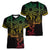 Filipino Sun Tribal Tattoo Women V-Neck T-Shirt Philippines Inspired Barong Reggae Art - Wonder Print Shop