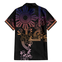 Filipino Sun Tribal Tattoo Family Matching Mermaid Dress and Hawaiian Shirt Philippines Inspired Barong Pink Art LT9 - Wonder Print Shop