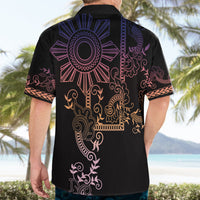 Filipino Sun Tribal Tattoo Hawaiian Shirt Philippines Inspired Barong Pink Art - Wonder Print Shop