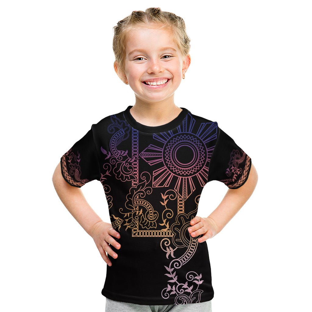 Filipino Sun Tribal Tattoo Kid T Shirt Philippines Inspired Barong Pink Art - Wonder Print Shop