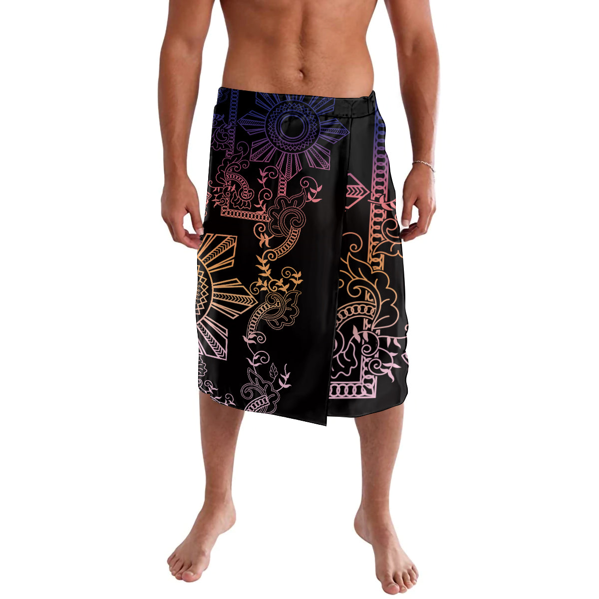 Filipino Sun Tribal Tattoo Lavalava Philippines Inspired Barong Pink Art - Wonder Print Shop