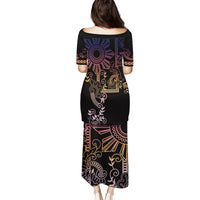 Filipino Sun Tribal Tattoo Puletasi Philippines Inspired Barong Pink Art - Wonder Print Shop