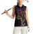 Filipino Sun Tribal Tattoo Women Sleeveless Polo Shirt Philippines Inspired Barong Pink Art - Wonder Print Shop