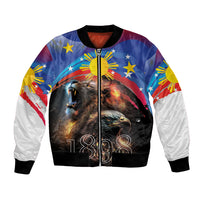 Philippines Lion and Eagle 1898 Bomber Jacket Pilipinas Maligayang Araw ng Kalayaan LT9 - Wonder Print Shop