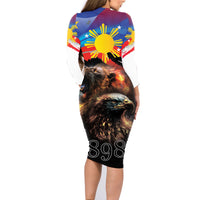 Philippines Lion and Eagle 1898 Family Matching Long Sleeve Bodycon Dress and Hawaiian Shirt Pilipinas Maligayang Araw ng Kalayaan LT9 - Wonder Print Shop