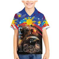 Philippines Lion and Eagle 1898 Family Matching Mermaid Dress and Hawaiian Shirt Pilipinas Maligayang Araw ng Kalayaan LT9 - Wonder Print Shop