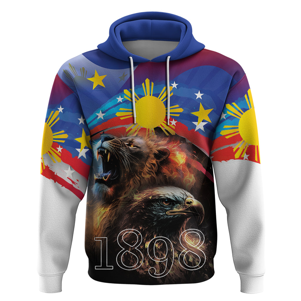 Philippines Lion and Eagle 1898 Hoodie Pilipinas Maligayang Araw ng Kalayaan - Wonder Print Shop