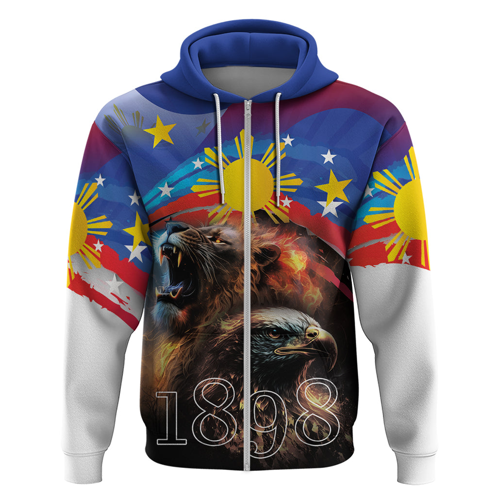 Philippines Lion and Eagle 1898 Hoodie Pilipinas Maligayang Araw ng Kalayaan - Wonder Print Shop