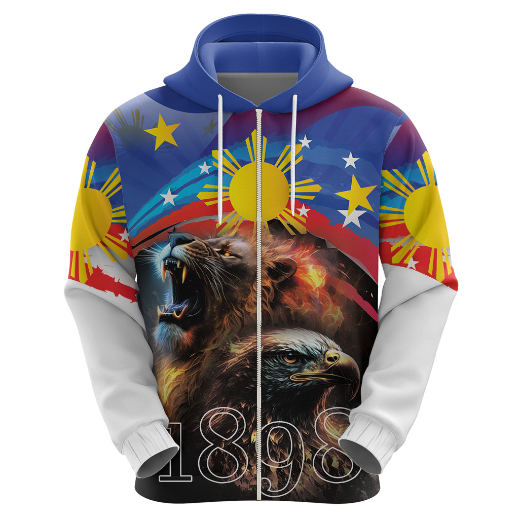 Philippines Lion and Eagle 1898 Hoodie Pilipinas Maligayang Araw ng Kalayaan - Wonder Print Shop