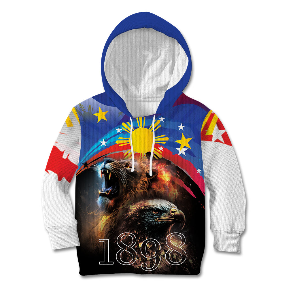 Philippines Lion and Eagle 1898 Kid Hoodie Pilipinas Maligayang Araw ng Kalayaan - Wonder Print Shop