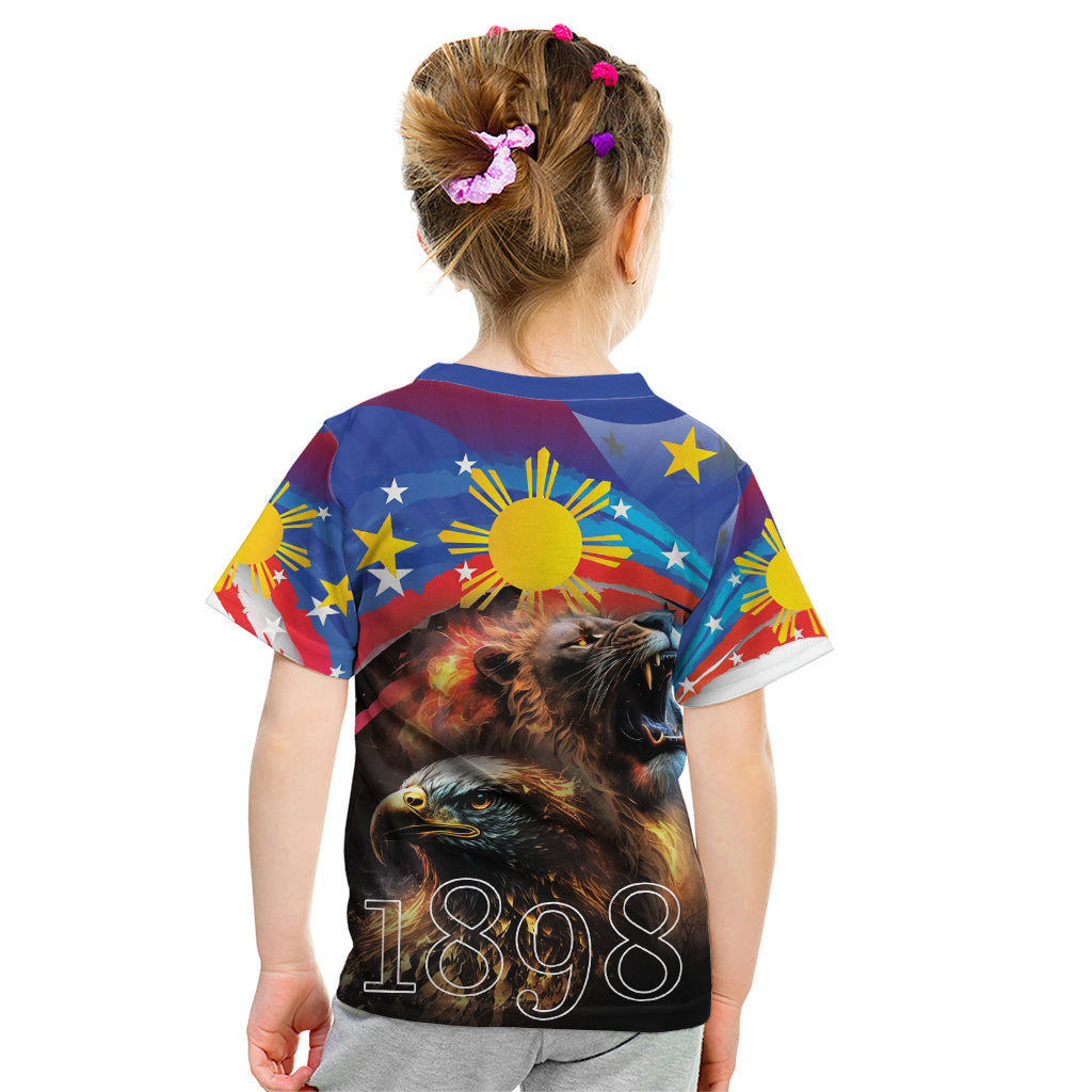 Philippines Lion and Eagle 1898 Kid T Shirt Pilipinas Maligayang Araw ng Kalayaan - Wonder Print Shop