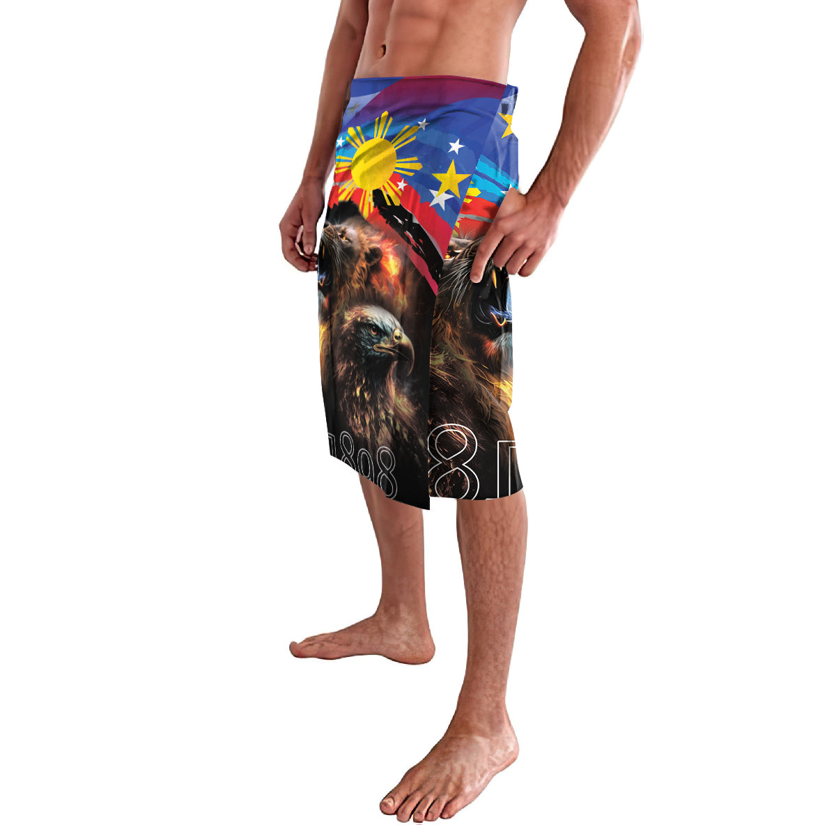 Philippines Lion and Eagle 1898 Lavalava Pilipinas Maligayang Araw ng Kalayaan - Wonder Print Shop