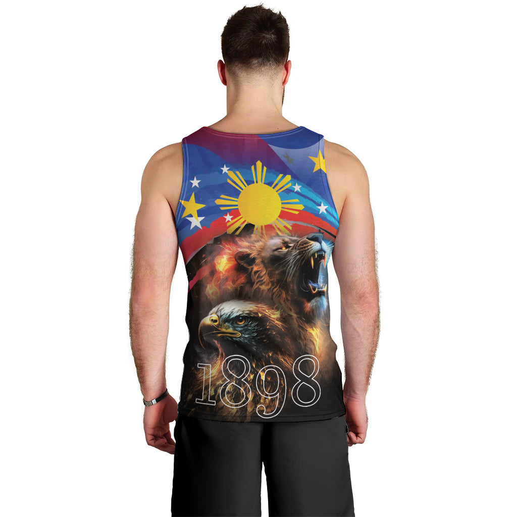 Philippines Lion and Eagle 1898 Men Tank Top Pilipinas Maligayang Araw ng Kalayaan - Wonder Print Shop