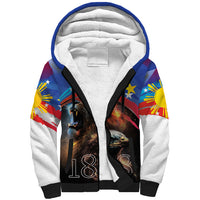 Philippines Lion and Eagle 1898 Sherpa Hoodie Pilipinas Maligayang Araw ng Kalayaan - Wonder Print Shop