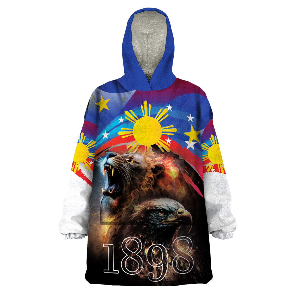 Philippines Lion and Eagle 1898 Wearable Blanket Hoodie Pilipinas Maligayang Araw ng Kalayaan - Wonder Print Shop