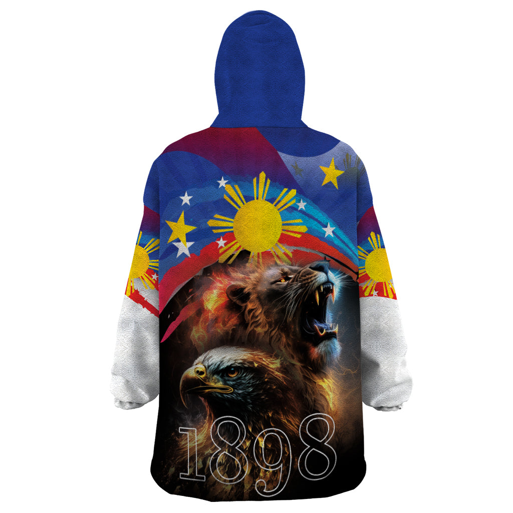 Philippines Lion and Eagle 1898 Wearable Blanket Hoodie Pilipinas Maligayang Araw ng Kalayaan - Wonder Print Shop