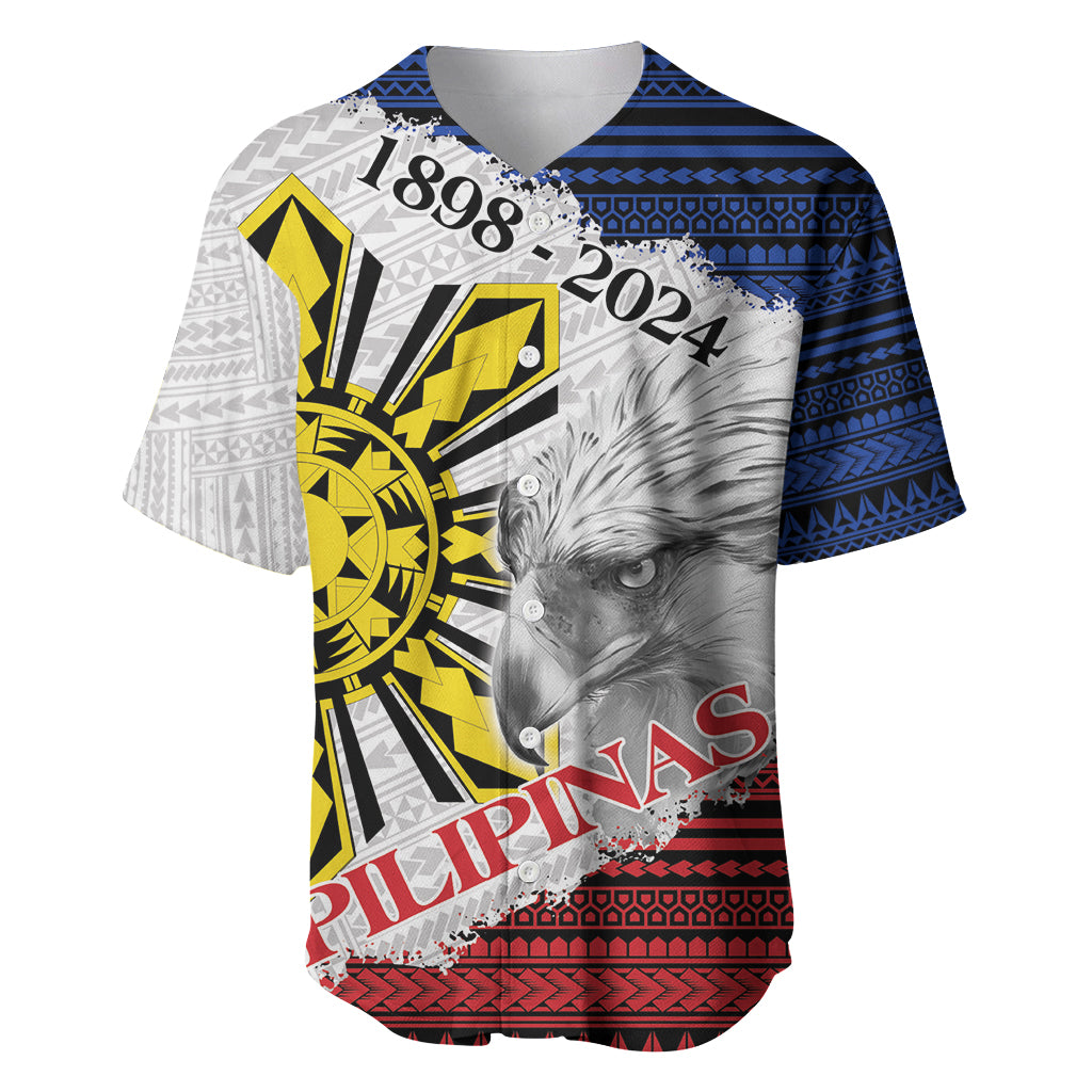 Philippines 126th Independence Day Baseball Jersey Pilipinas Hunyo 12 Maligayang Araw ng Kalayaan LT9 - Wonder Print Shop