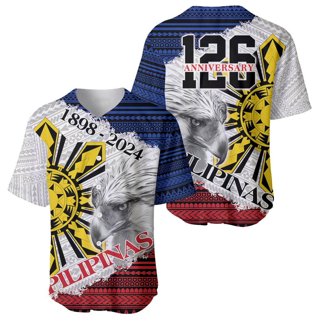 Philippines 126th Independence Day Baseball Jersey Pilipinas Hunyo 12 Maligayang Araw ng Kalayaan LT9 - Wonder Print Shop