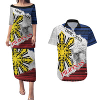 Philippines 126th Independence Day Couples Matching Puletasi and Hawaiian Shirt Pilipinas Hunyo 12 Maligayang Araw ng Kalayaan LT9 - Wonder Print Shop